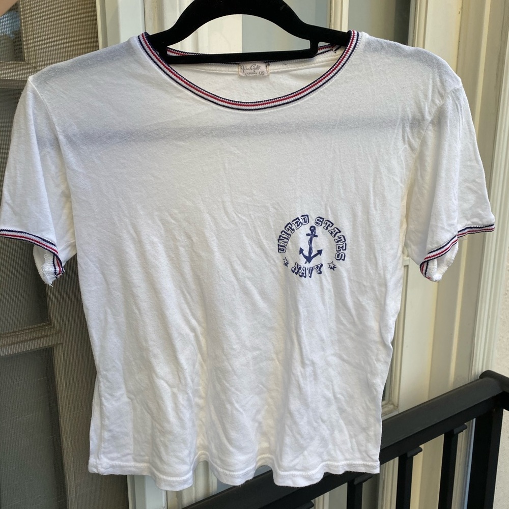 Brandy Melville J galt United States navy tee